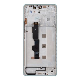 LCD display + dotyková doska + predný kryt pre Xiaomi Redmi Note 13 5G, artic white (Service Pack)