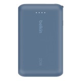 Belkin 10000 mAh, PD 20W, USB-C, modrá