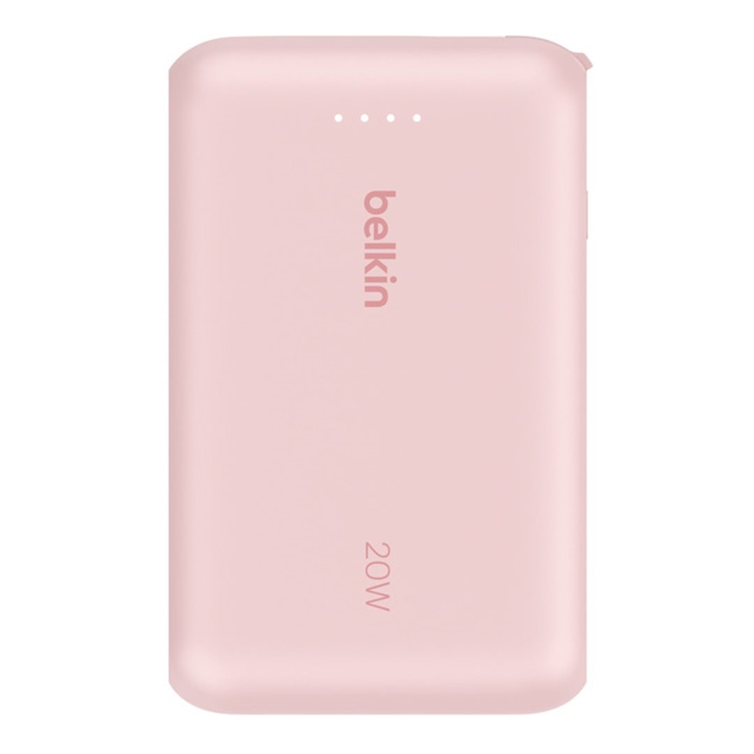 Belkin 10000 mAh, PD 20W, USB-C, růžová