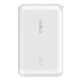 Belkin 10000 mAh, PD 20W, USB-C, bílá