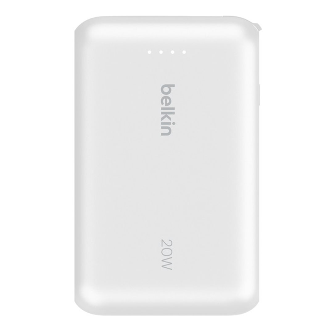 Belkin 10000 mAh, PD 20W, USB-C, bílá