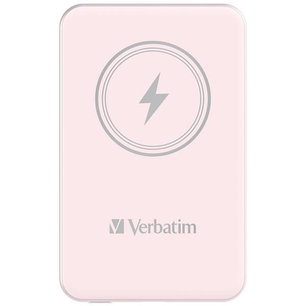 Verbatim Charge 'n' Go, magnetická, 5000 mAh, USB-C, růžová