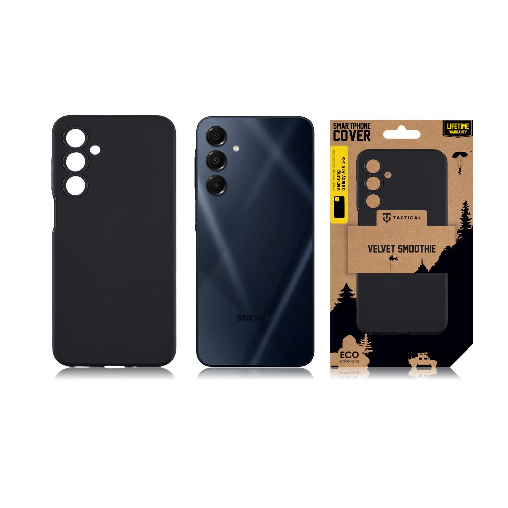 Tactical Velvet Smoothie Kryt pro Samsung Galaxy A16 4G/5G Asphalt