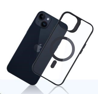 Ochranné pouzdro 3mk Satin Armor MagCase pro Apple iPhone 16 Plus, transparentní / černá