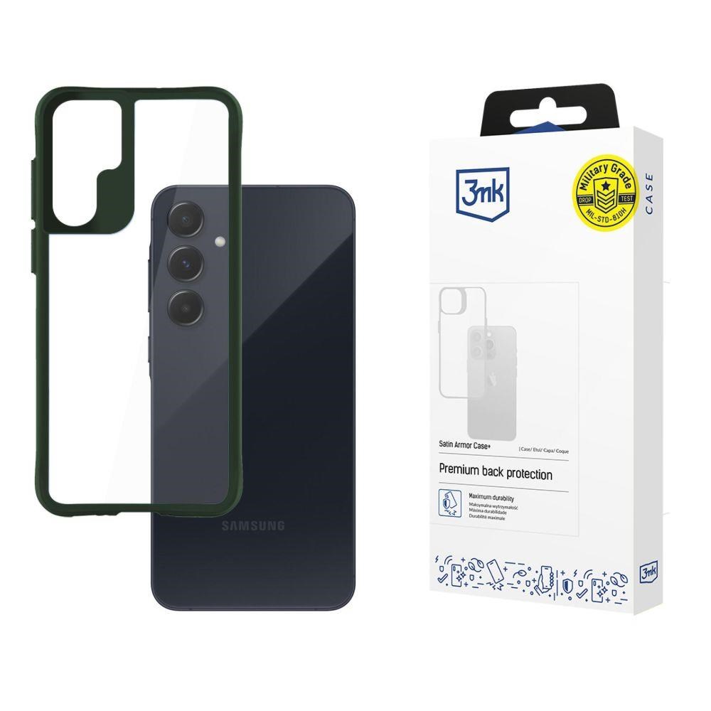 Ochranný kryt 3mk Satin Armor Case+ pro Samsung Galaxy A15 5G, zelená