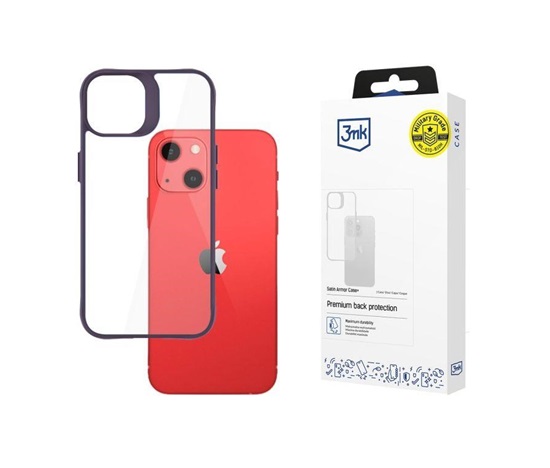 Ochranný kryt 3mk Satin Armor Case+ pro Apple iPhone 13, purple