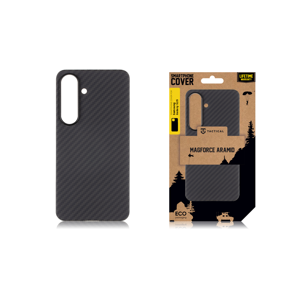 Tactical MagForce Aramid Kryt pro Samsung Galaxy S25 Black