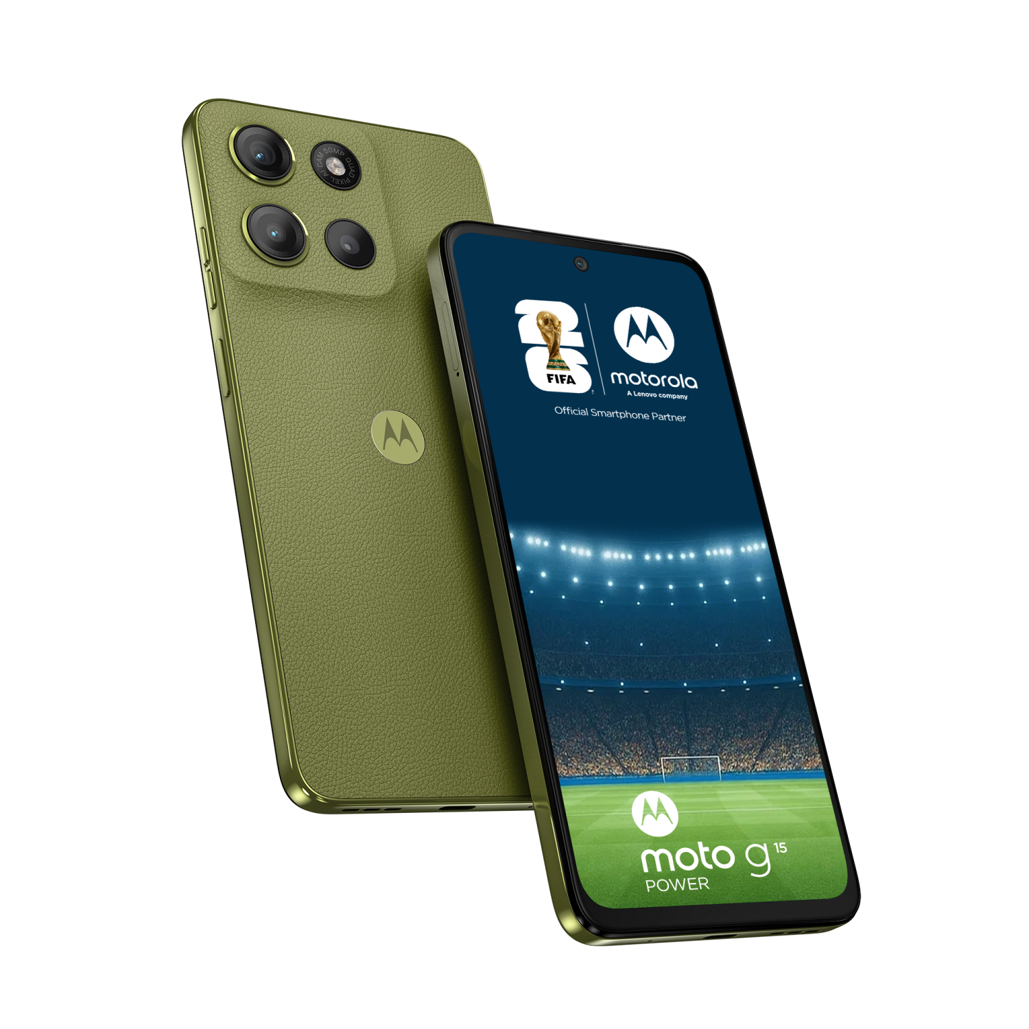 Motorola Moto G15 Power 8GB/256GB Iguana Green (Vegan Leather)