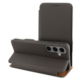 FOLIO Side Magnet book case compatible with S-PEN for SAMSUNG S23 ULTRA brown