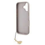 Guess 4G Charm Zadní Kryt pro iPhone 16 Tone on Tone Pink