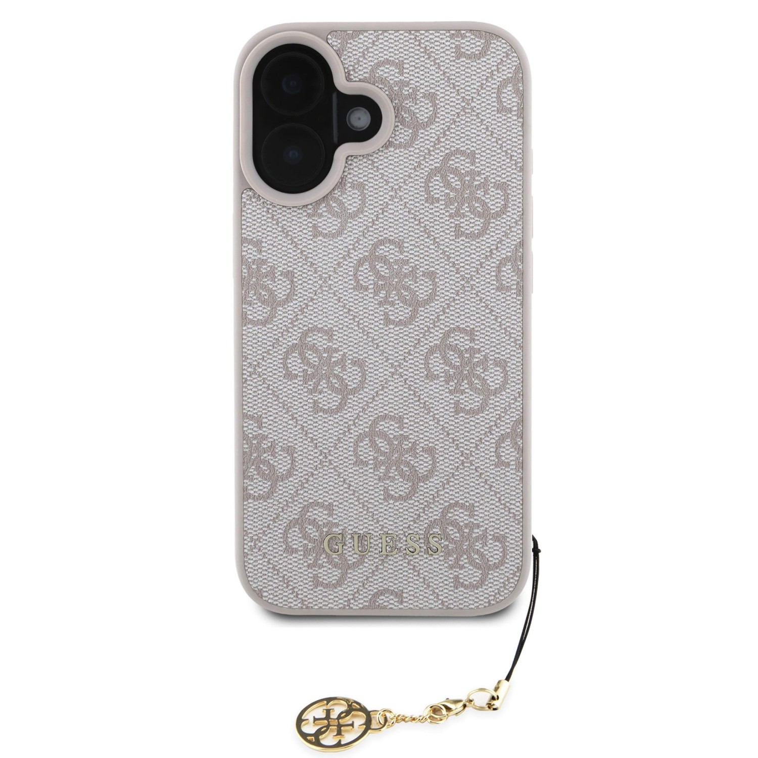 Guess 4G Charm Zadní Kryt pro iPhone 16 Tone on Tone Pink