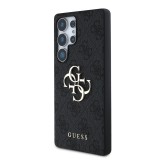 Guess PU 4G Metal Logo Zadní Kryt pro Samsung Galaxy S25 Ultra Grey