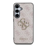 Guess PU 4G Metal Logo Zadní Kryt pro Samsung Galaxy S25 Pink