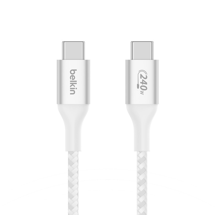Belkin Boost charge USB-C kabel 240W, 2m, bílý