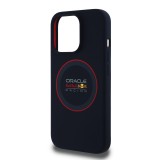 Red Bull Silicone Red Ring MagSafe Zadní Kryt pro iPhone 14 Pro Navy