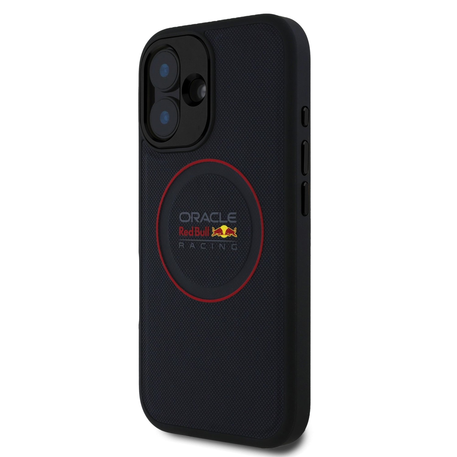 Red Bull PU Leather Red Ring MagSafe Zadní Kryt pro iPhone 16 Navy