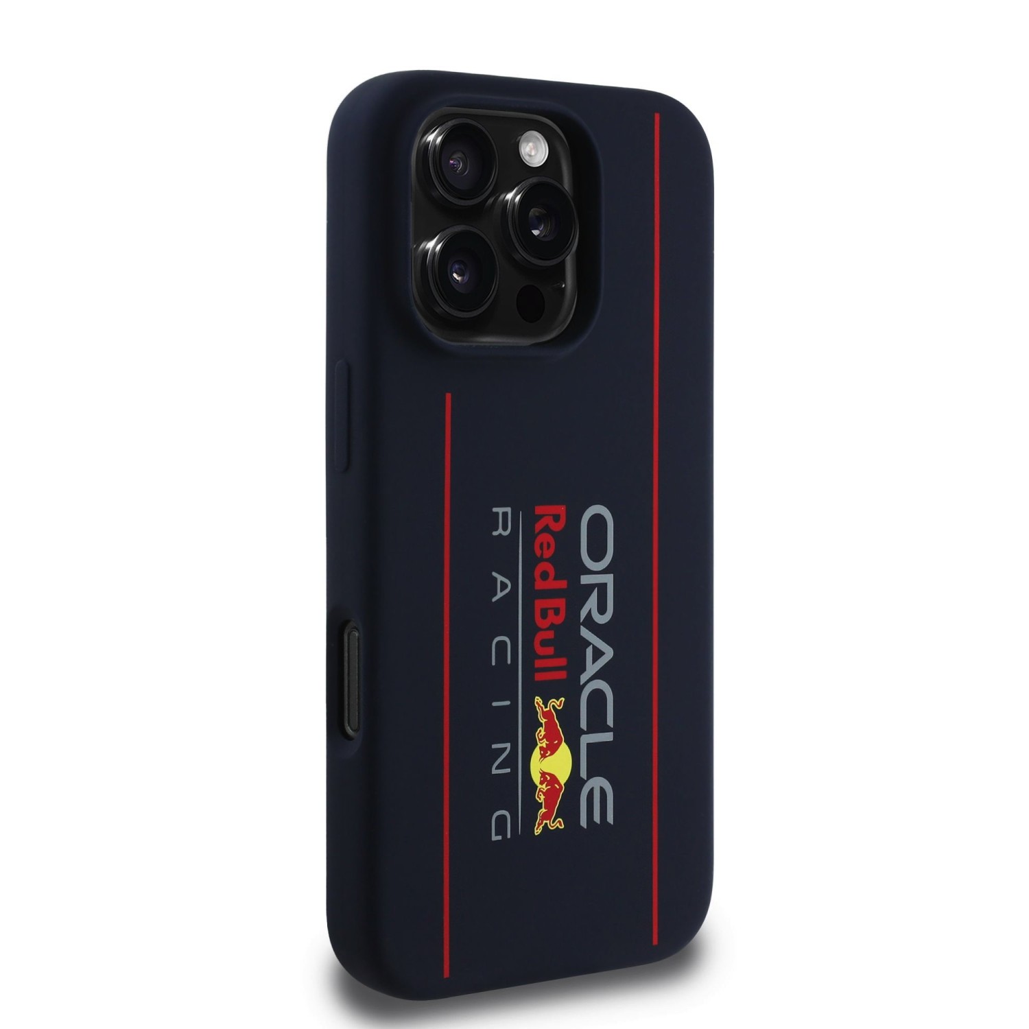 Red Bull Silicone Vertical Logo MagSafe Zadní Kryt pro iPhone 16 Pro Navy