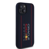 Red Bull Silicone Vertical Logo MagSafe Zadní Kryt pro iPhone 15 Navy