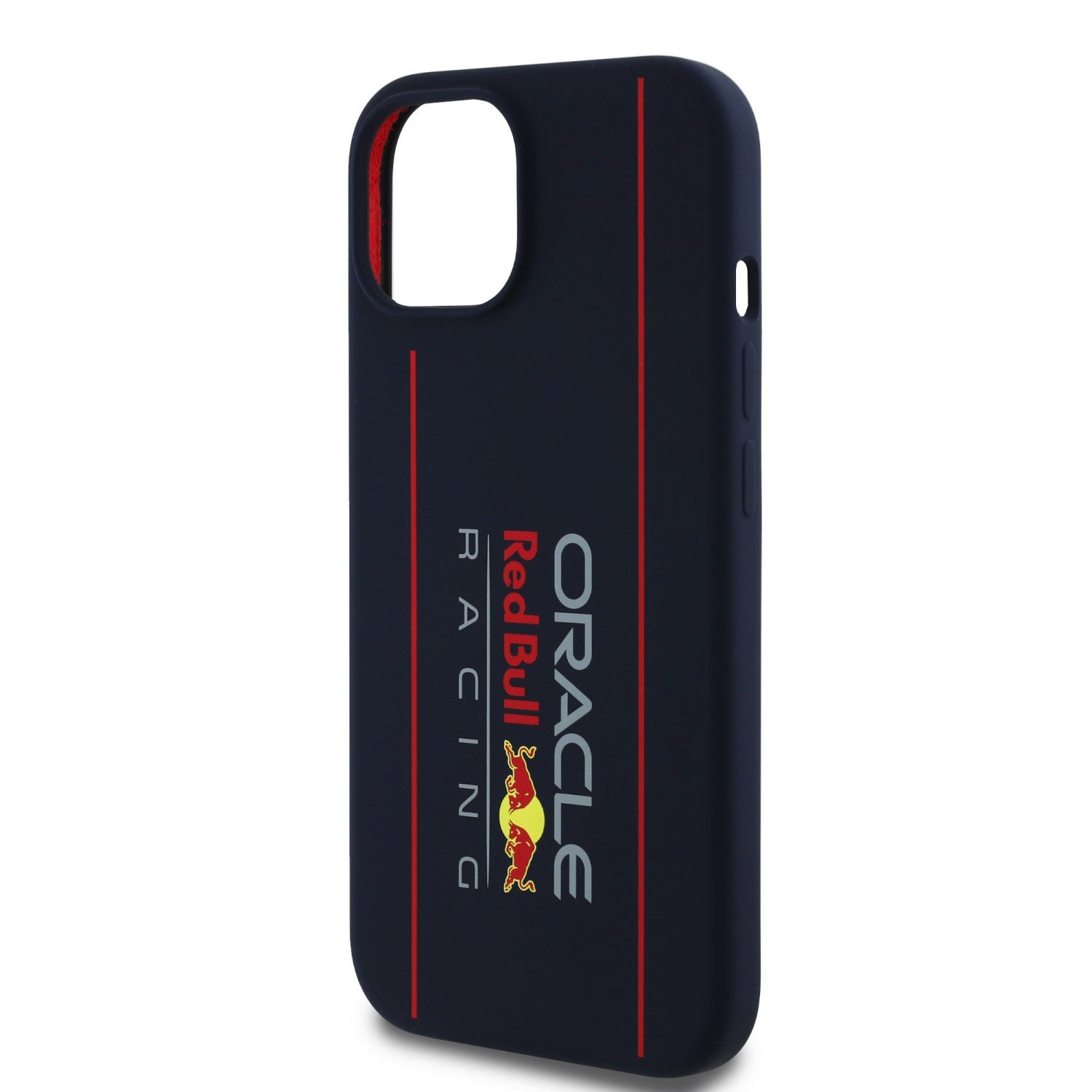 Red Bull Silicone Vertical Logo MagSafe Zadní Kryt pro iPhone 15 Navy