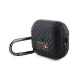 Red Bull PU Karbonové Pouzdro pro AirPods Pro 2 Black
