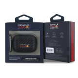 Red Bull PU Karbonové Pouzdro pro AirPods Pro 2 Black