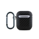 Red Bull PU Karbonové Pouzdro pro AirPods 1/2 Black