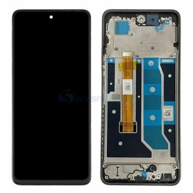 LCD display + dotyková doska + predný kryt pre Realme C67 4G, black