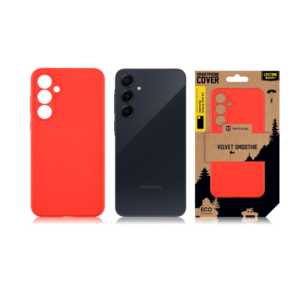 Zadní kryt Tactical Velvet Smoothie pro Samsung Galaxy A56 5G, chilli