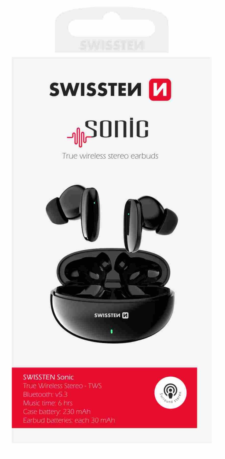 Swissten Sonic černá