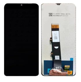 LCD display + dotyková doska + predný kryt pre Motorola Moto E15, black (Service Pack)