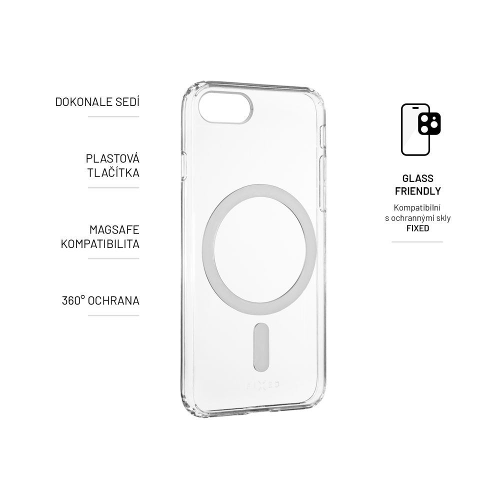 Zadní kryt FIXED MagPure s podporou Magsafe pro Google Pixel 9a, čirá