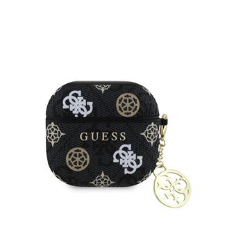 Pouzdro Guess PU 4G Peony Charm pro AirPods 4, černá