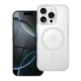 Zadný kryt Drop Glue Colorful Ring Mag Cover compatible with MagSafe pre Apple iPhone 16 Pro Max, biela