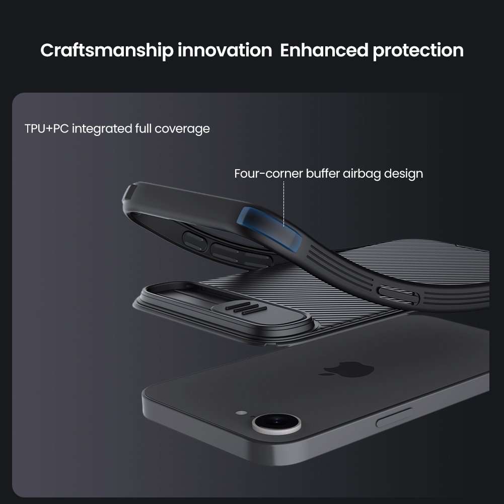 Nillkin CamShield PRO Magnetic Zadní Kryt pro Apple iPhone 16e Black