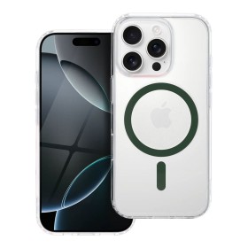 Zadný kryt Drop Glue Colorful Ring Mag Cover compatible with MagSafe pre Apple iPhone 16 Pro Max, tmavo zelená