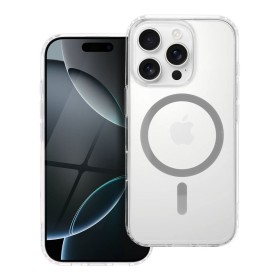 Zadný kryt Drop Glue Colorful Ring Mag Cover compatible s MagSafe pre Apple iPhone 16 Pro Max, šedá