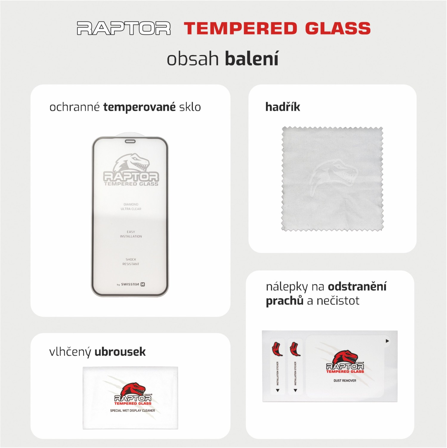 Tvrzené sklo Swissten Raptor Diaomond Ultra Clear 3D pro Apple iPhone 16e, černá
