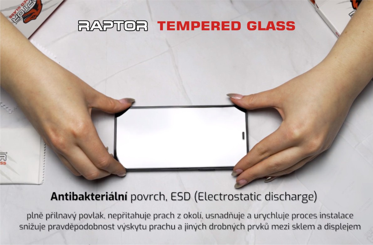Tvrzené sklo Swissten Raptor Diaomond Ultra Clear 3D pro Apple iPhone 16e, černá