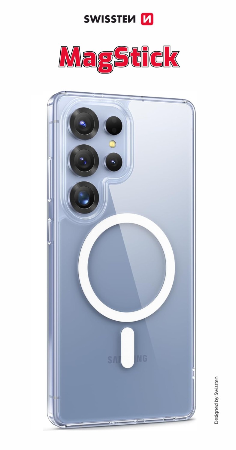 Silikonové pouzdro Swissten Clear Jelly MagStick pro Apple iPhone 16e, transparentní