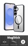 Silikonové pouzdro Swissten Clear Jelly MagStick Metallic pro Apple iPhone 12/12 Pro, černá