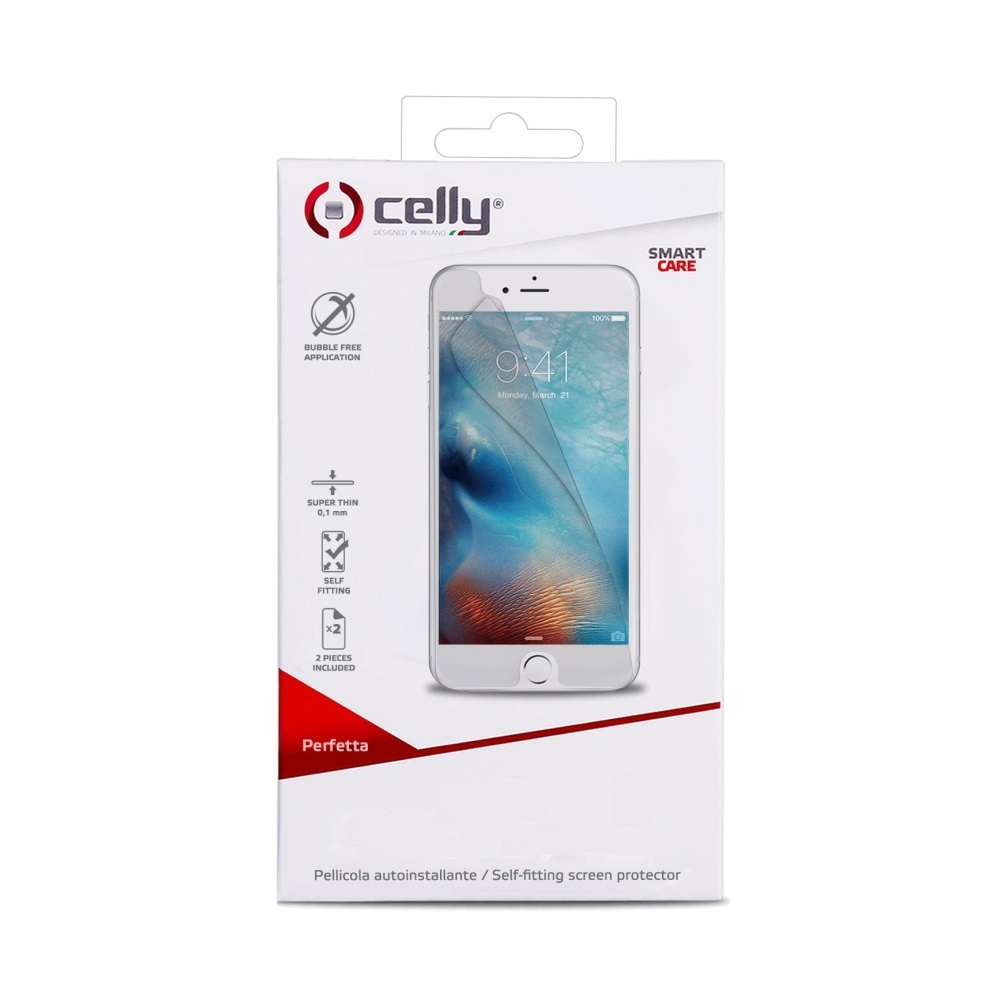 Prémiová ochranná fólia displeja CELLY pre Apple iPhone 6, lesklá, 2ks