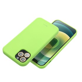 Zadný silikónový kryt ROAR case COLORFUL JELLY pre Apple iPhone 16 Pro, lime