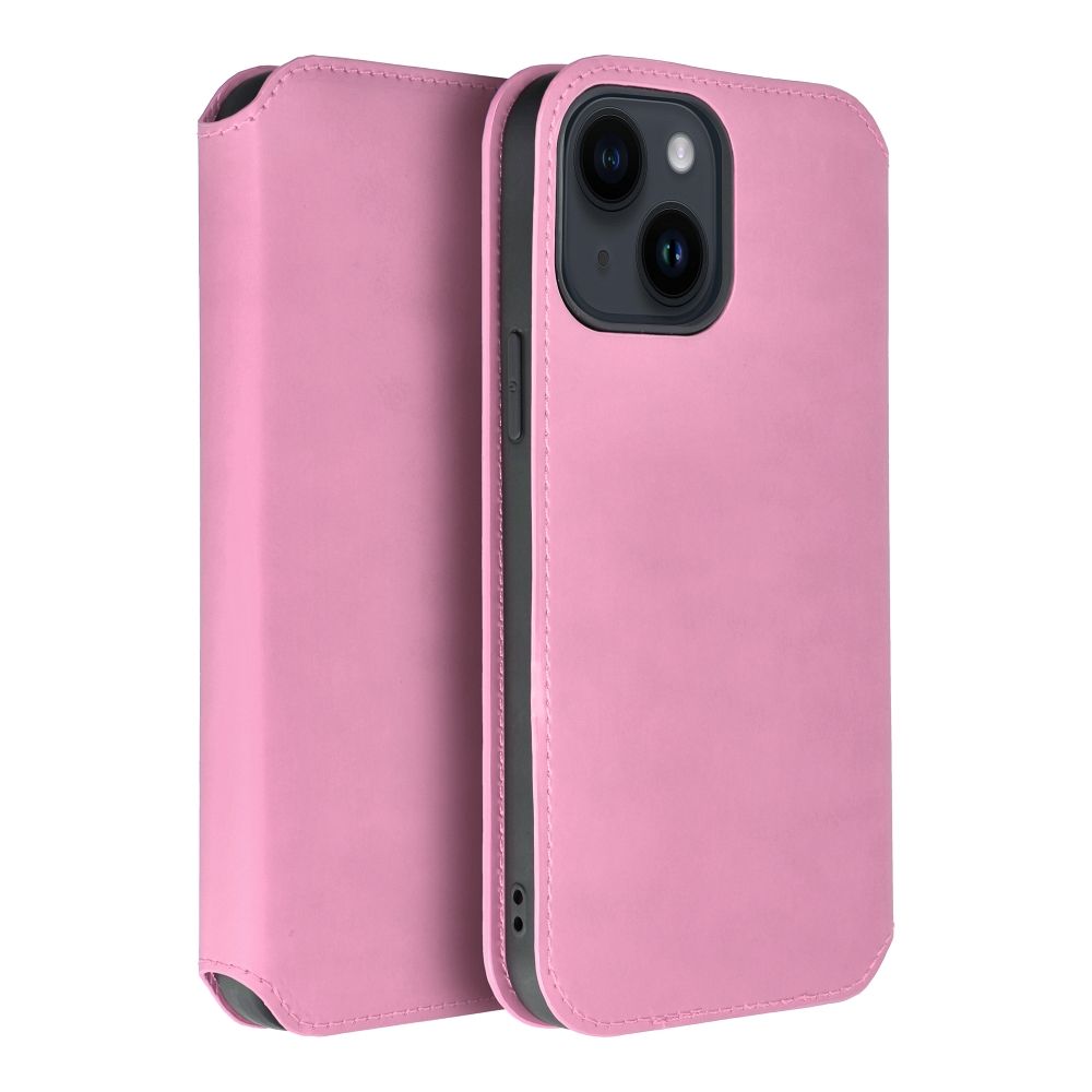 DUAL POCKET Book case for XIAOMI Redmi Note 14 4G light pink