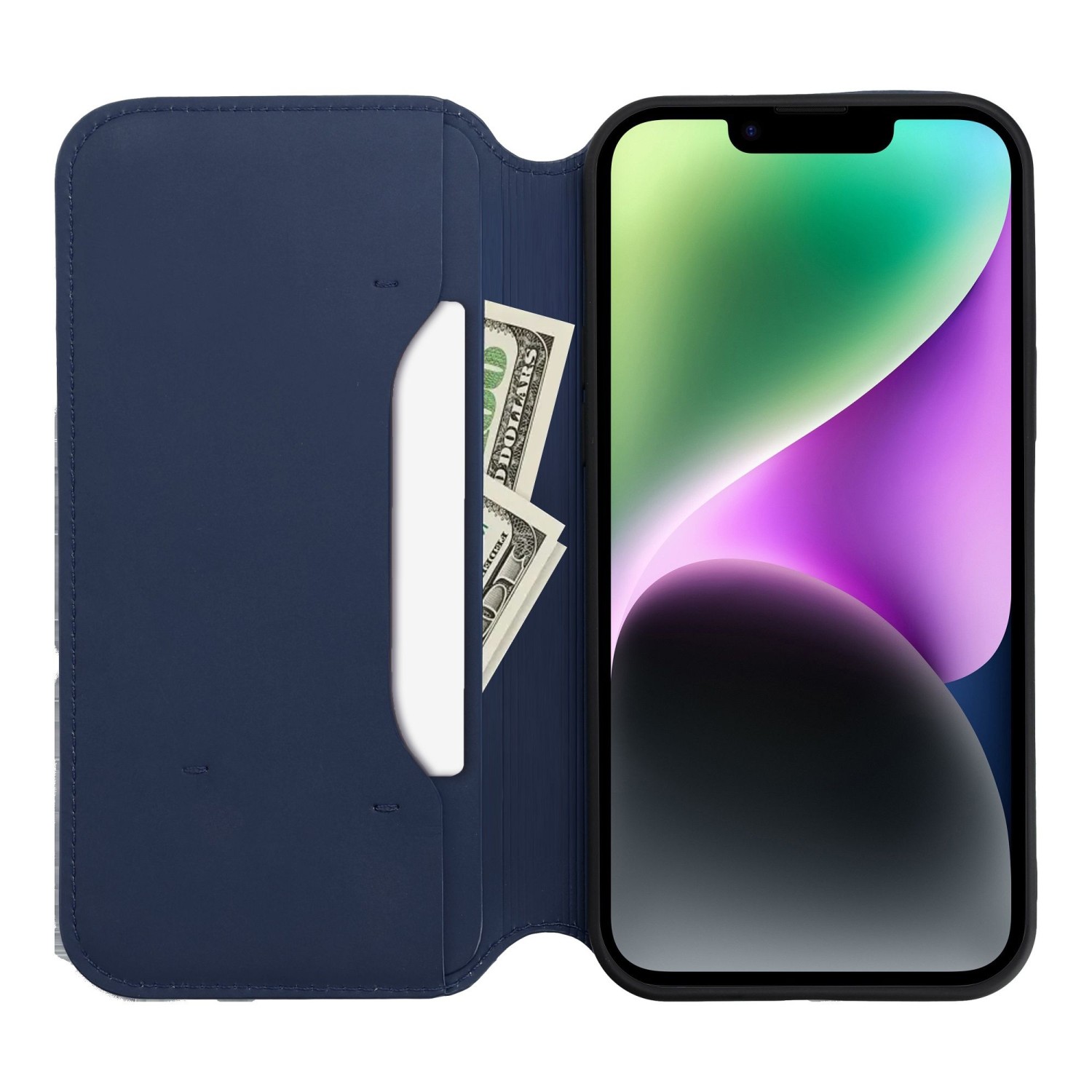 DUAL POCKET Book case for SAMSUNG A36 navy