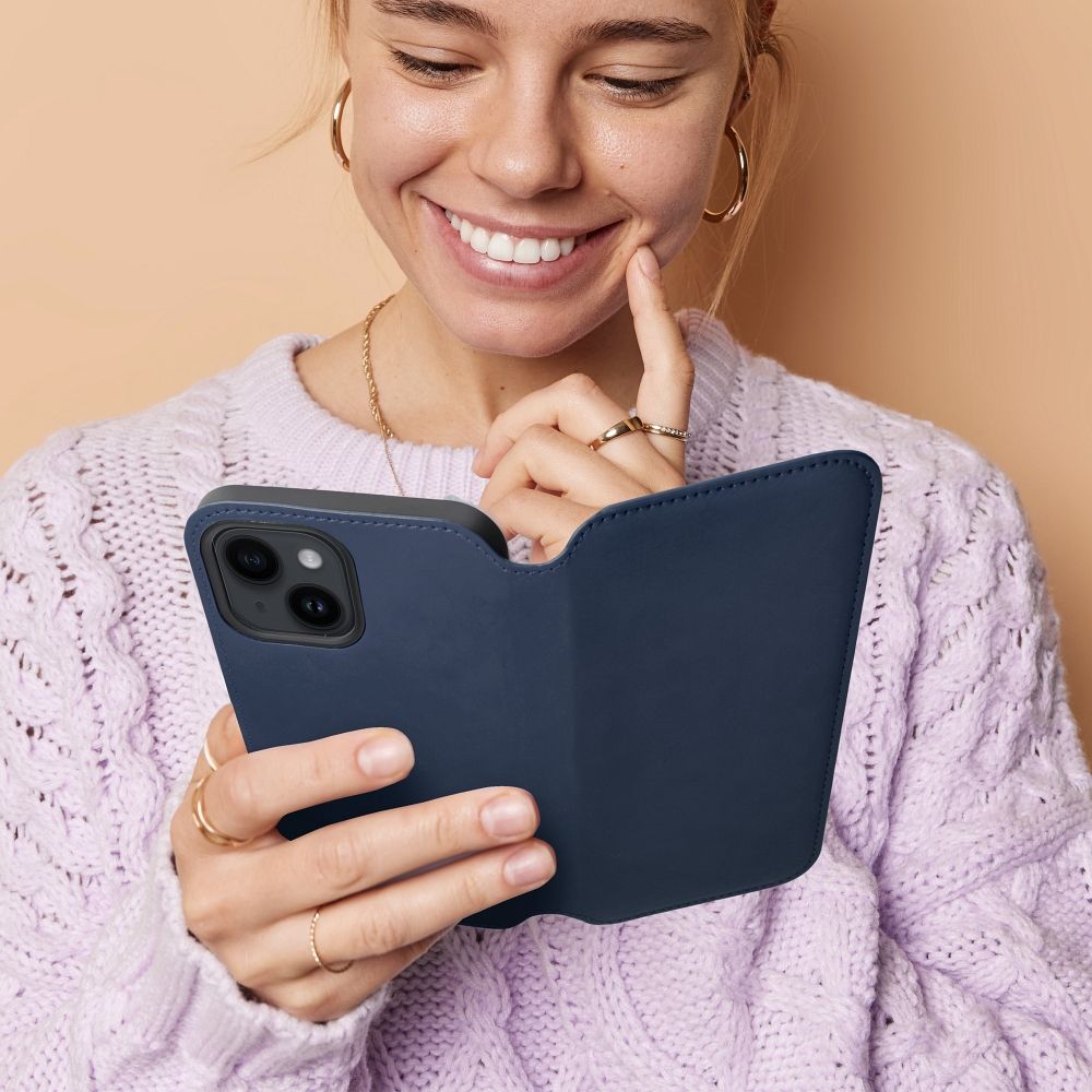 DUAL POCKET Book case for SAMSUNG A36 navy