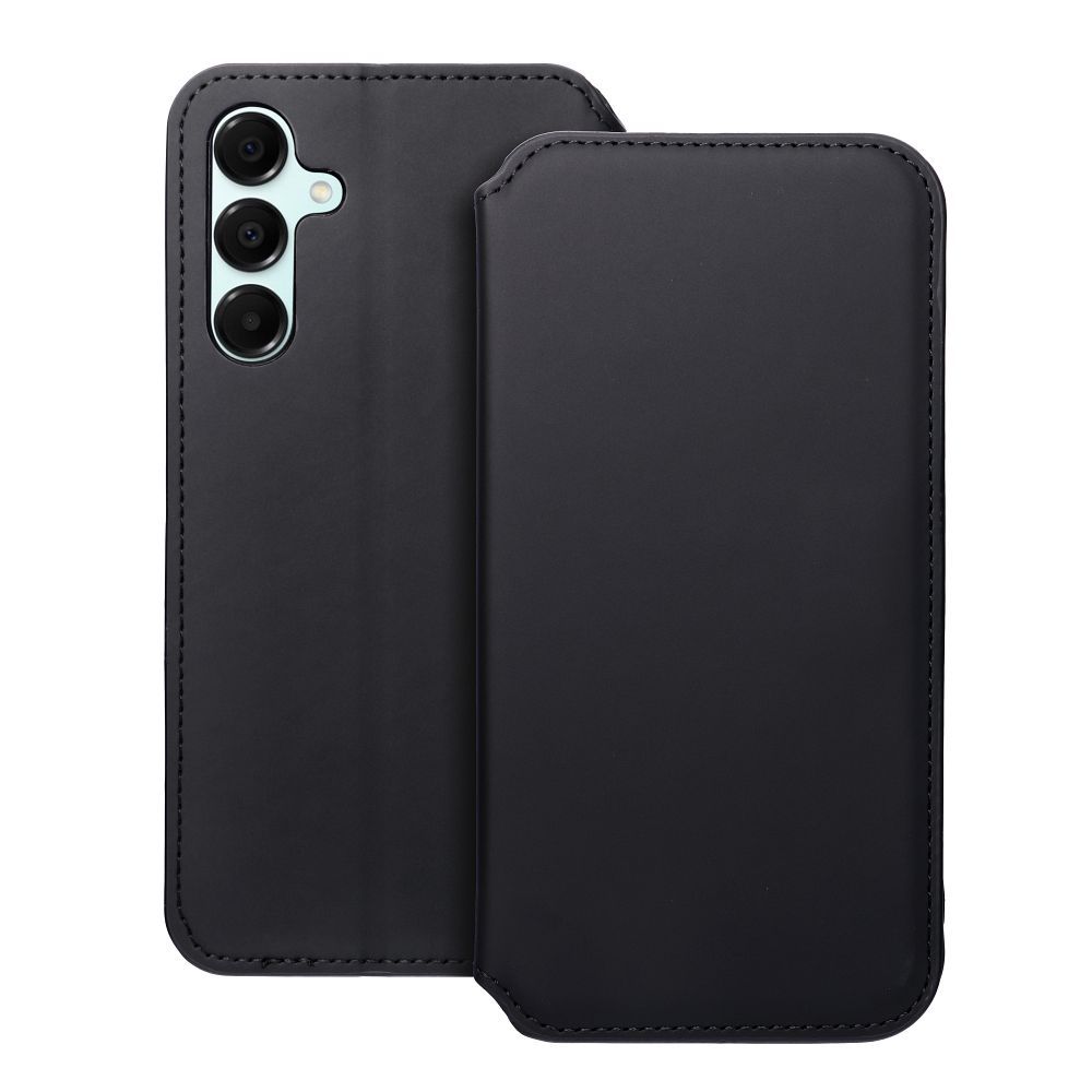 DUAL POCKET Book case for SAMSUNG A16 black