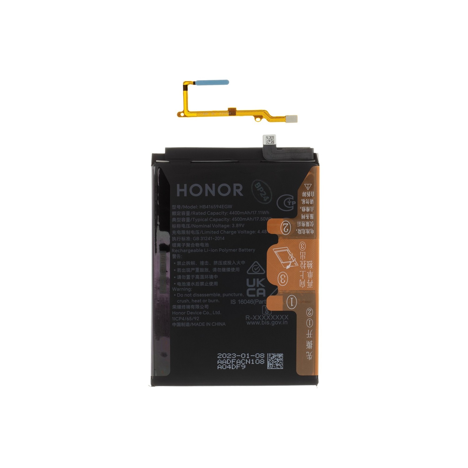 Originální baterie Honor HB416594EGW 4500mAh + Otisk prstu Cyan Lake (Service Pack)
