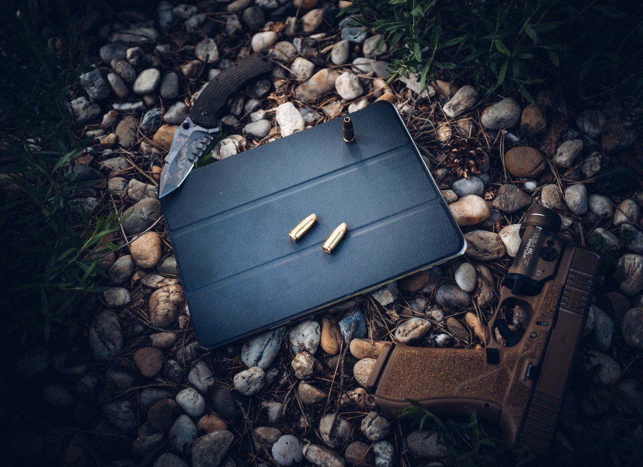 Tactical Book Tri Fold Pouzdro pro Xiaomi Redmi Pad Pro Black