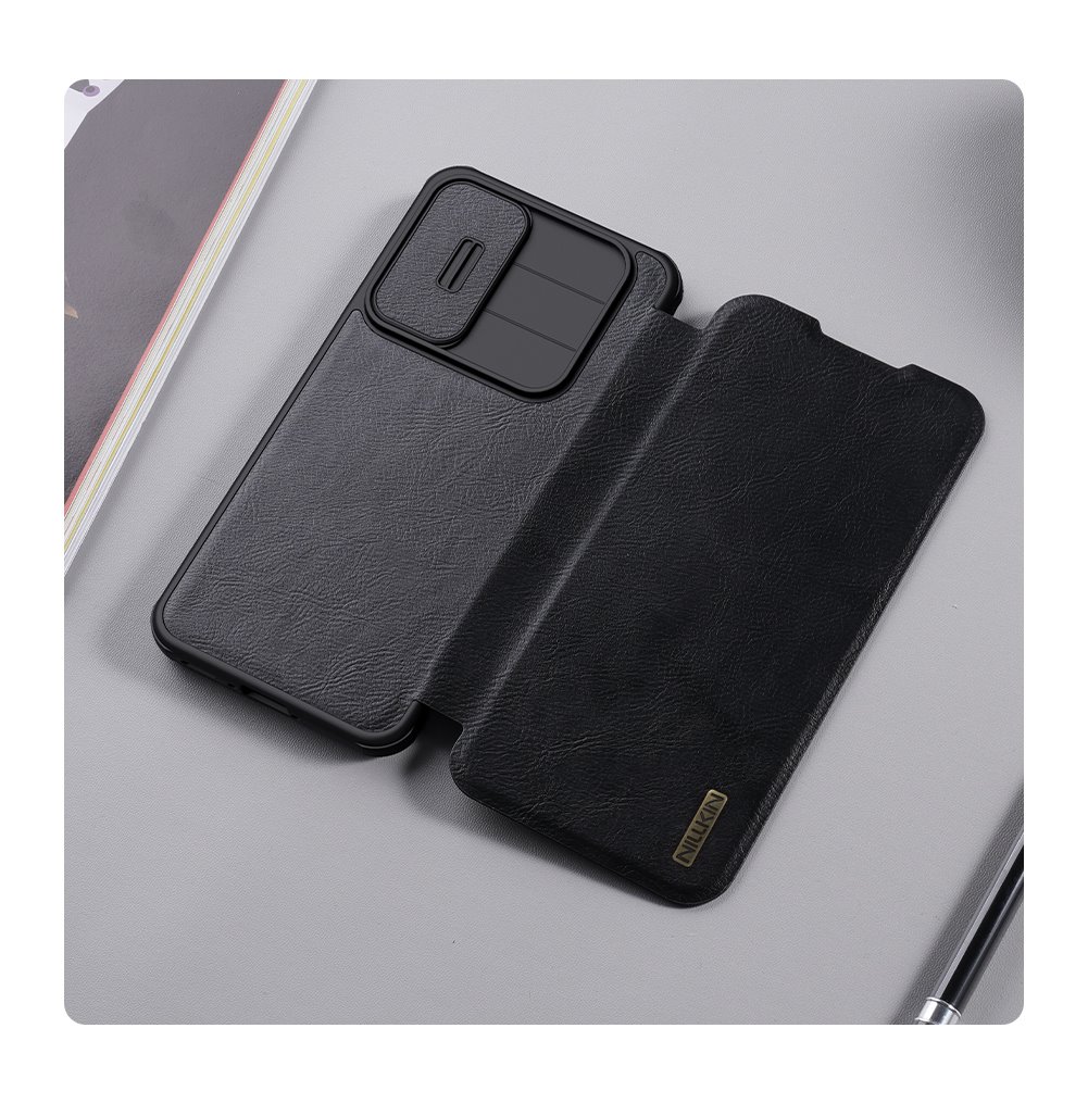 Nillkin Qin Book PRO Pouzdro pro Samsung Galaxy A56 5G Brown