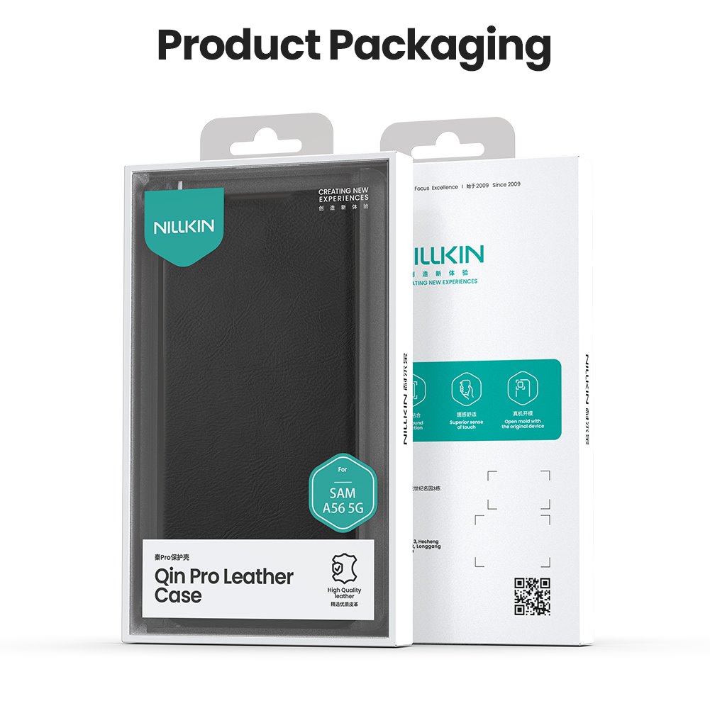 Nillkin Qin Book PRO Pouzdro pro Samsung Galaxy A56 5G Brown